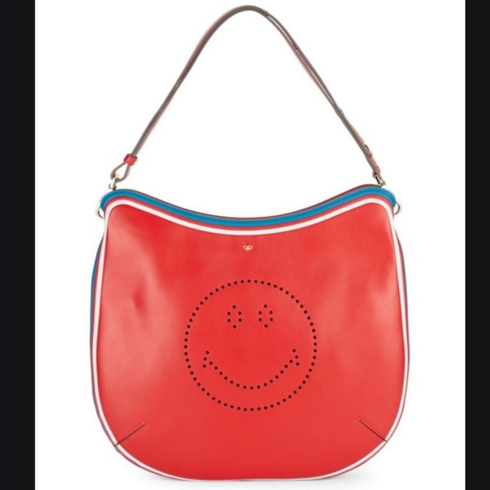 Anya Hindmarch Leather Smile Hobo